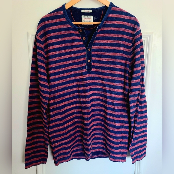 Lucky Brand Other - Lucky Brand striped henley top
